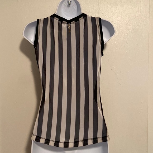 Striped jeweled skeleton tank top. - Picture 5 of 12